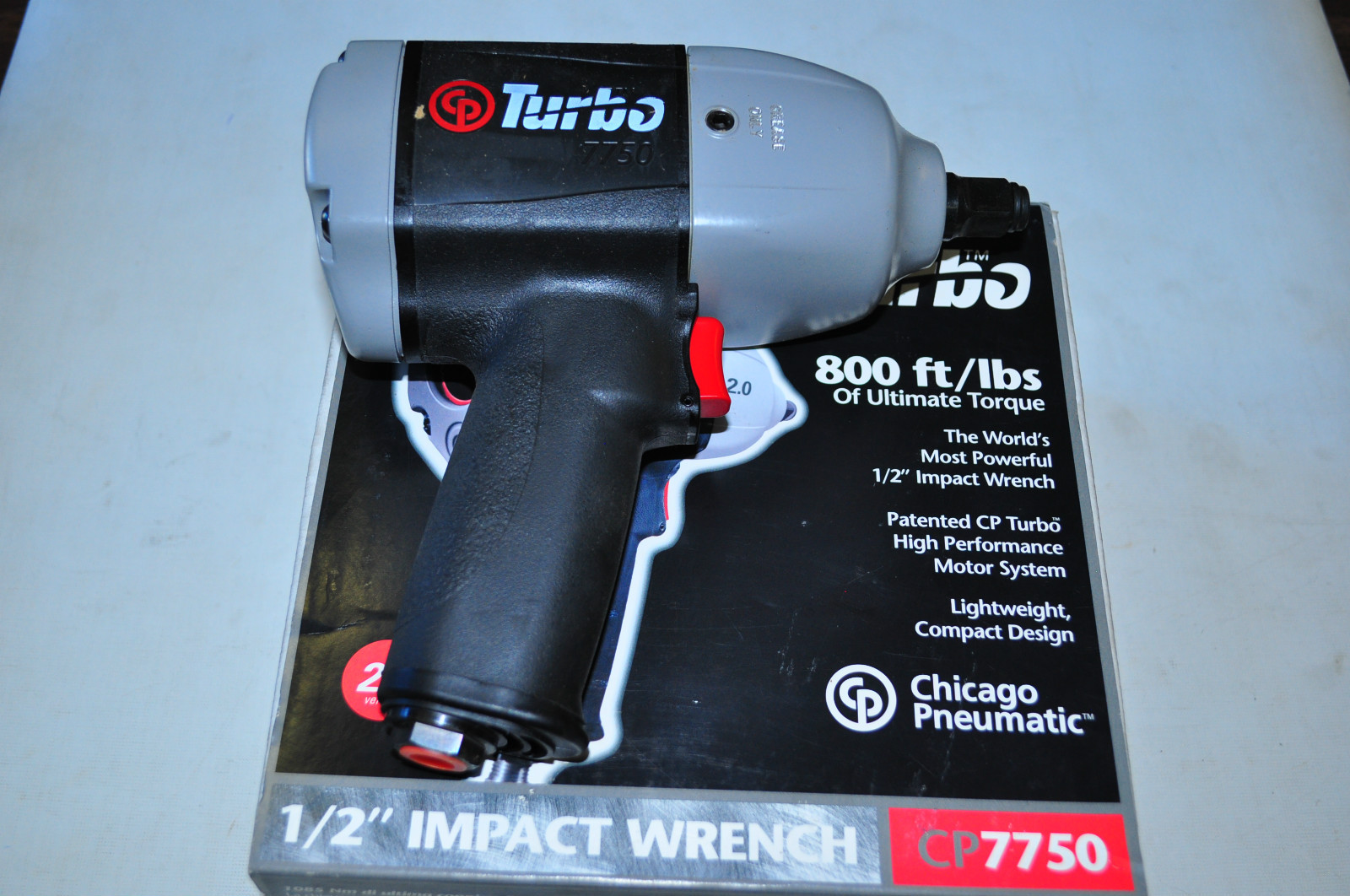 1/2" DR AIR IMPACT WRENCH 800 ft lbs CHICAGO PNEUMATIC CP7750 Made in USA - Image 11