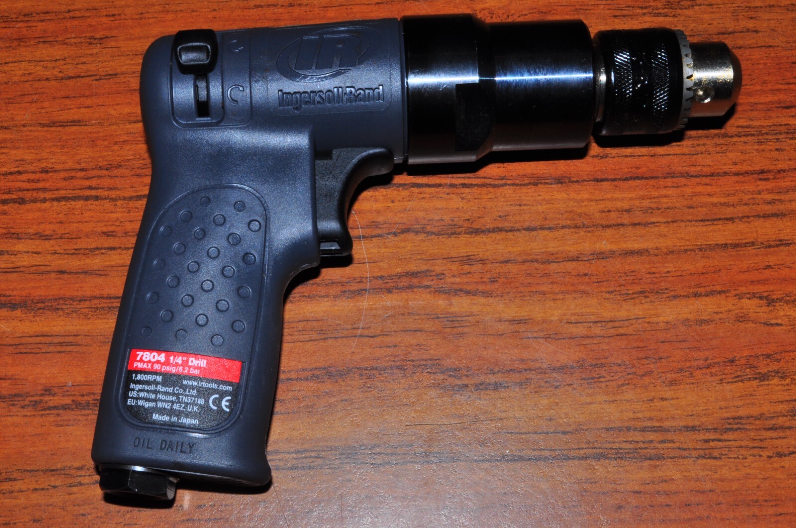 1/4" AIR DRILL REVERSIBLE WITH DRILLS,ACCESORY INGERSOLL RAND 7804K JAPAN - Image 4