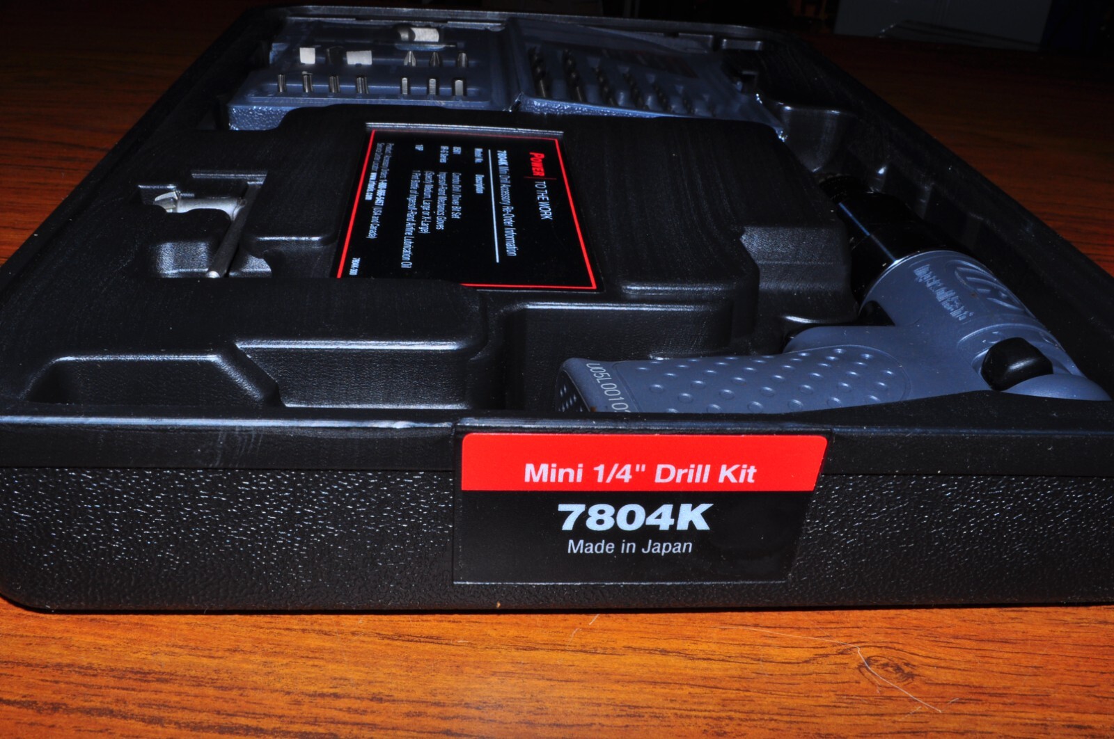 1/4" AIR DRILL REVERSIBLE WITH DRILLS,ACCESORY INGERSOLL RAND 7804K JAPAN - Image 9