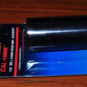 30MM DEEP IMPACT SOCKET 1/2" DRIVE  OVERALL LENGTH: 3-1/16" Cal Hawk ASSM430