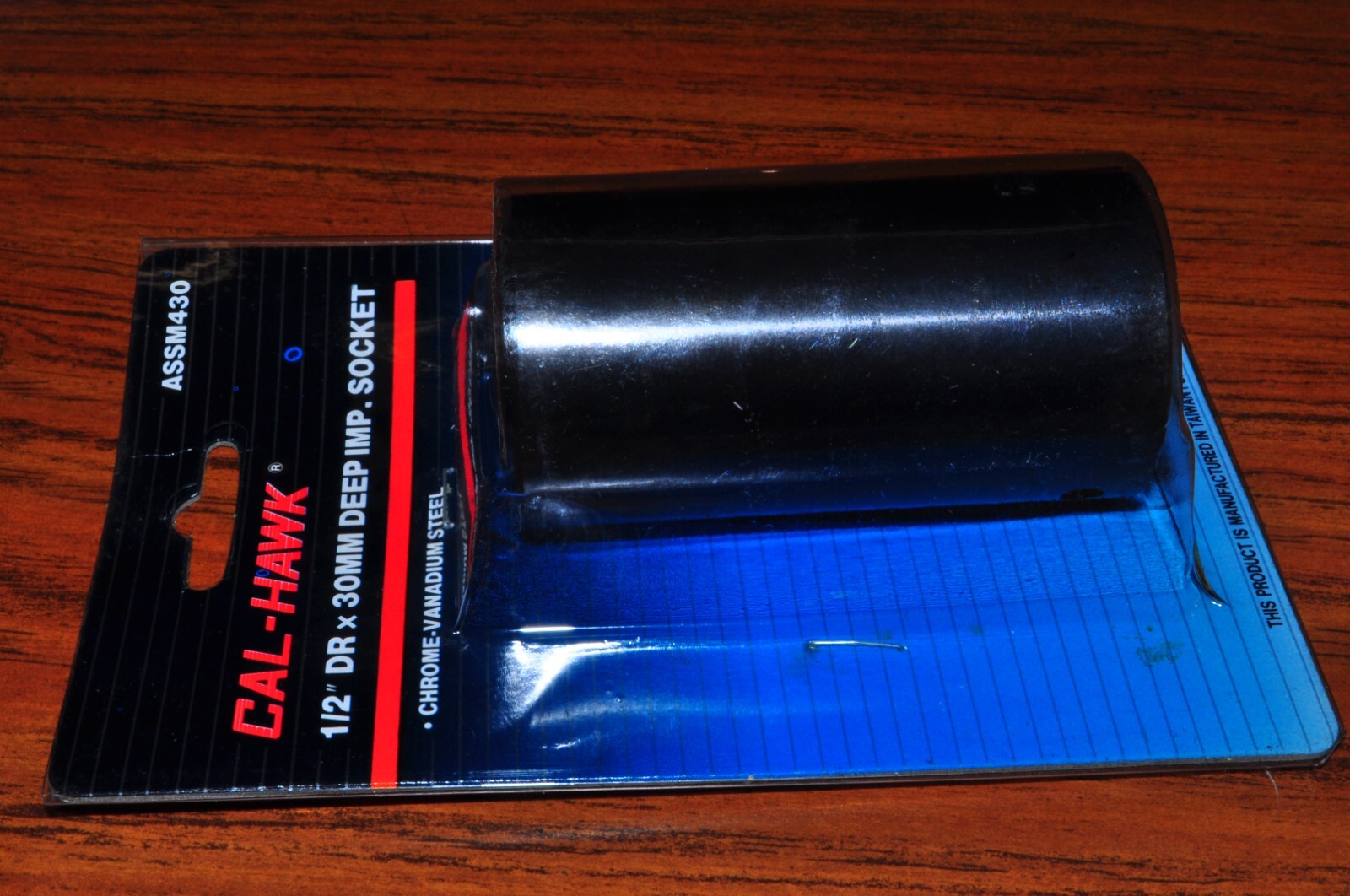 30MM DEEP IMPACT SOCKET 1/2" DRIVE  OVERALL LENGTH: 3-1/16" Cal Hawk ASSM430