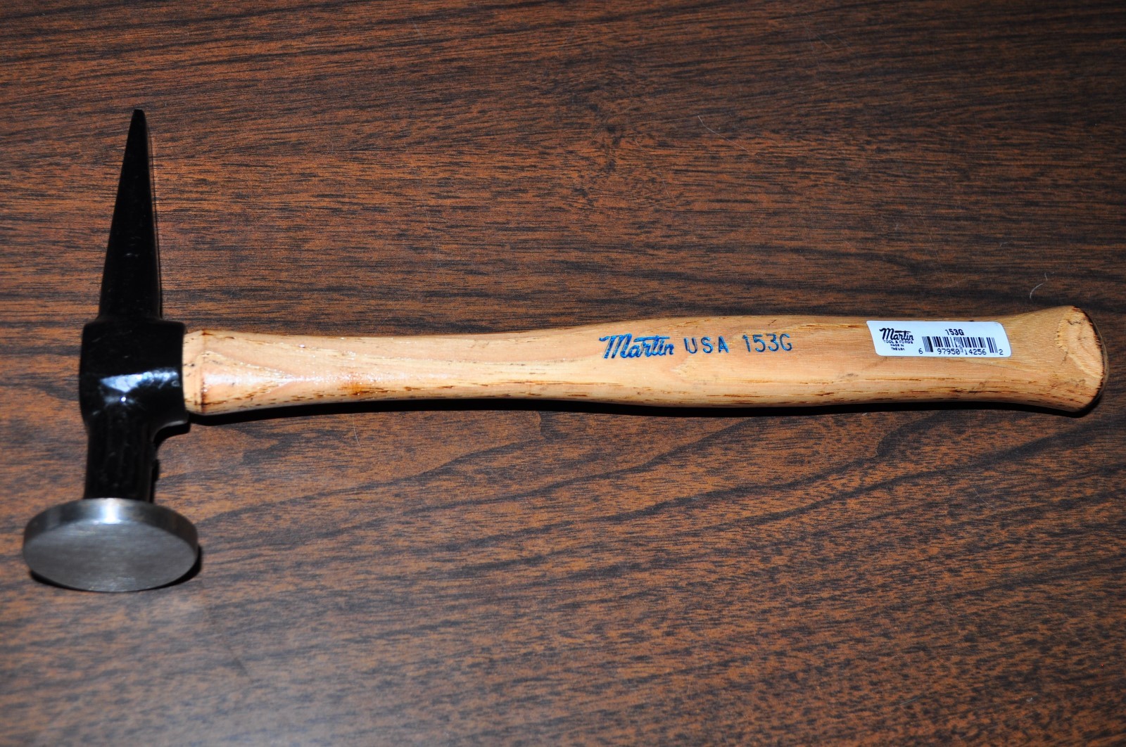 AUTO BODY CROSS CHISEL HAMMER DING ROUND HEAD WOOD HANDLE MARTIN153G MADE IN USA