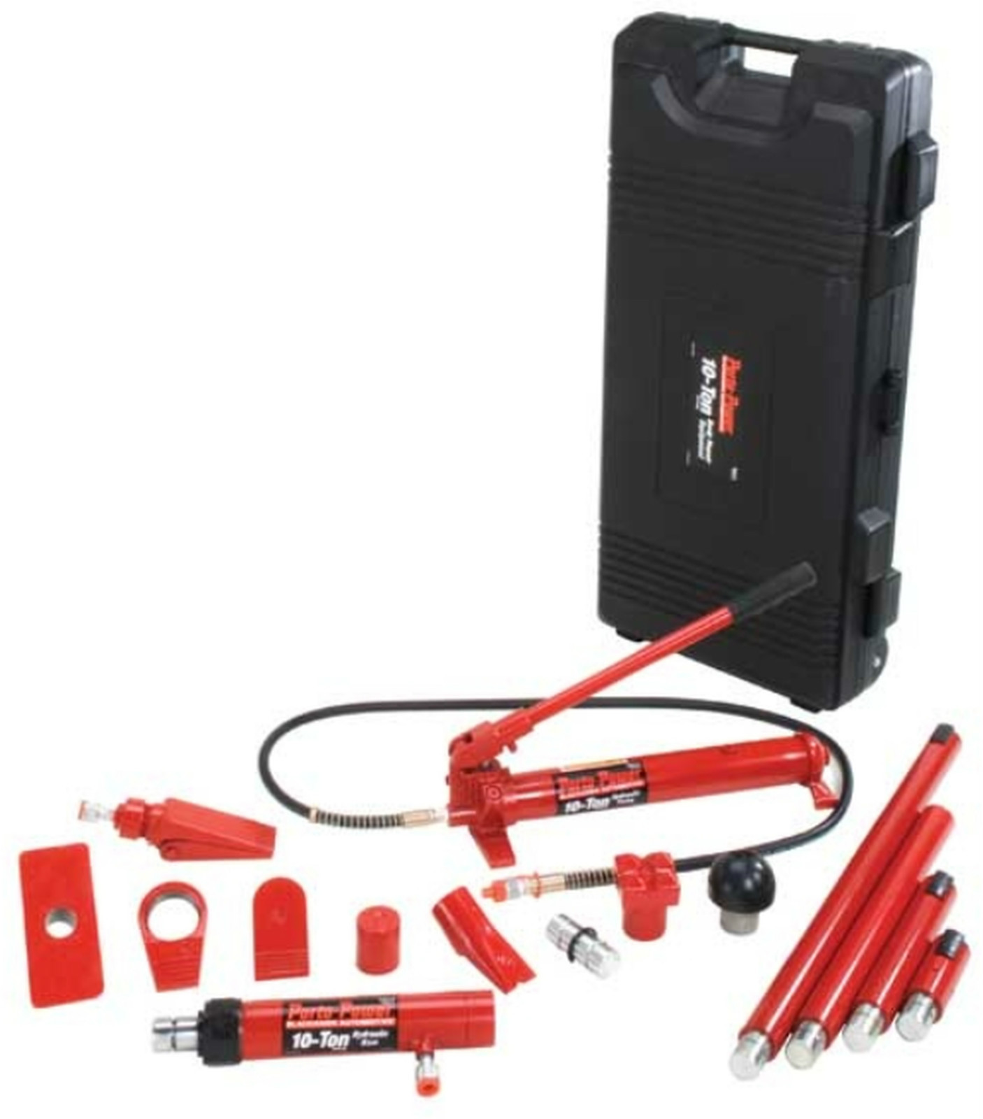 Blackhawk Black Hawk Porto Power B65115 10 Tons,Red, Auto Repair,Ram kit