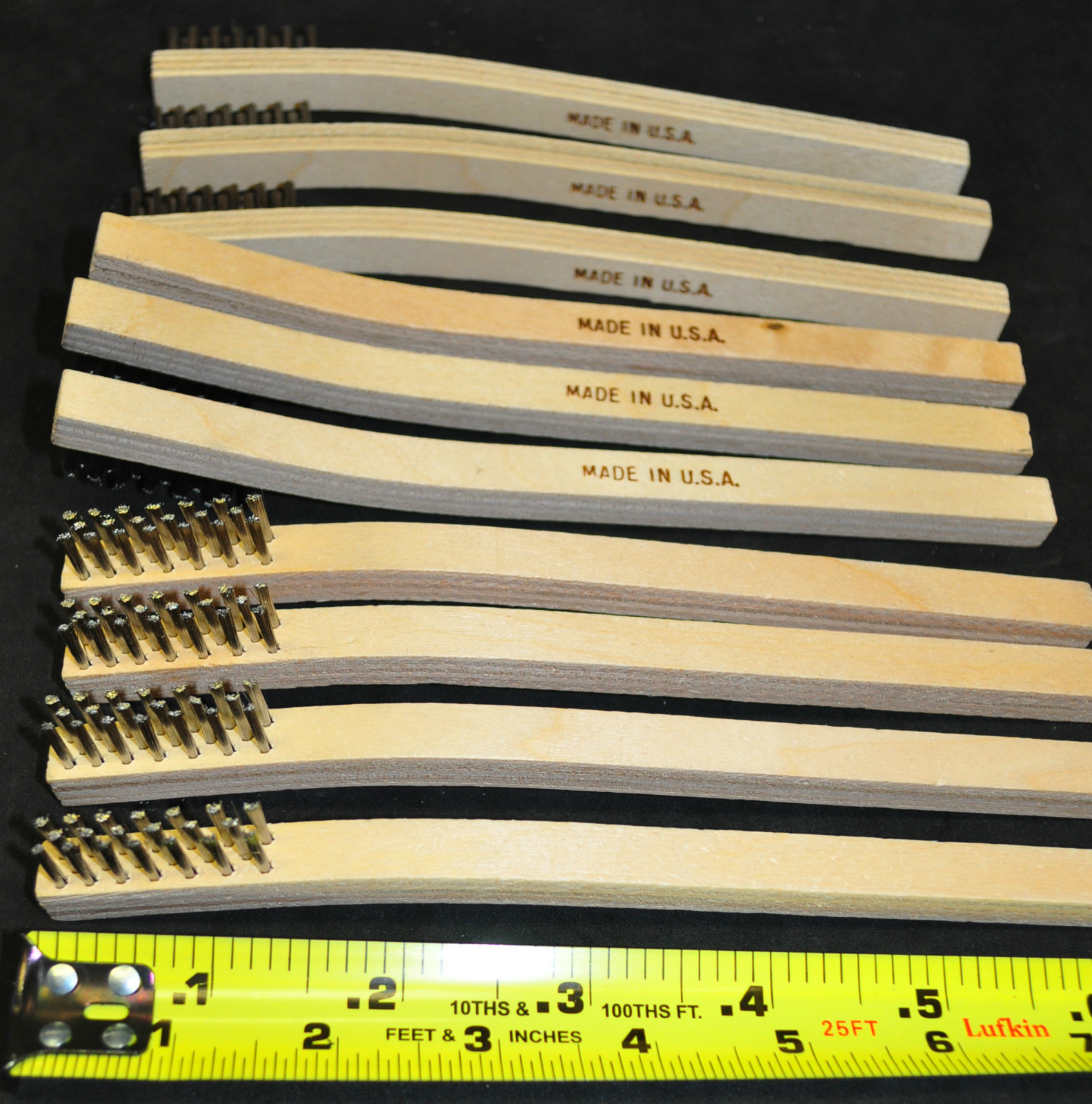 Brush Research 93AW Stainless Steel Scratch Mini  Brush 7-3/4"10pcs Made in USA