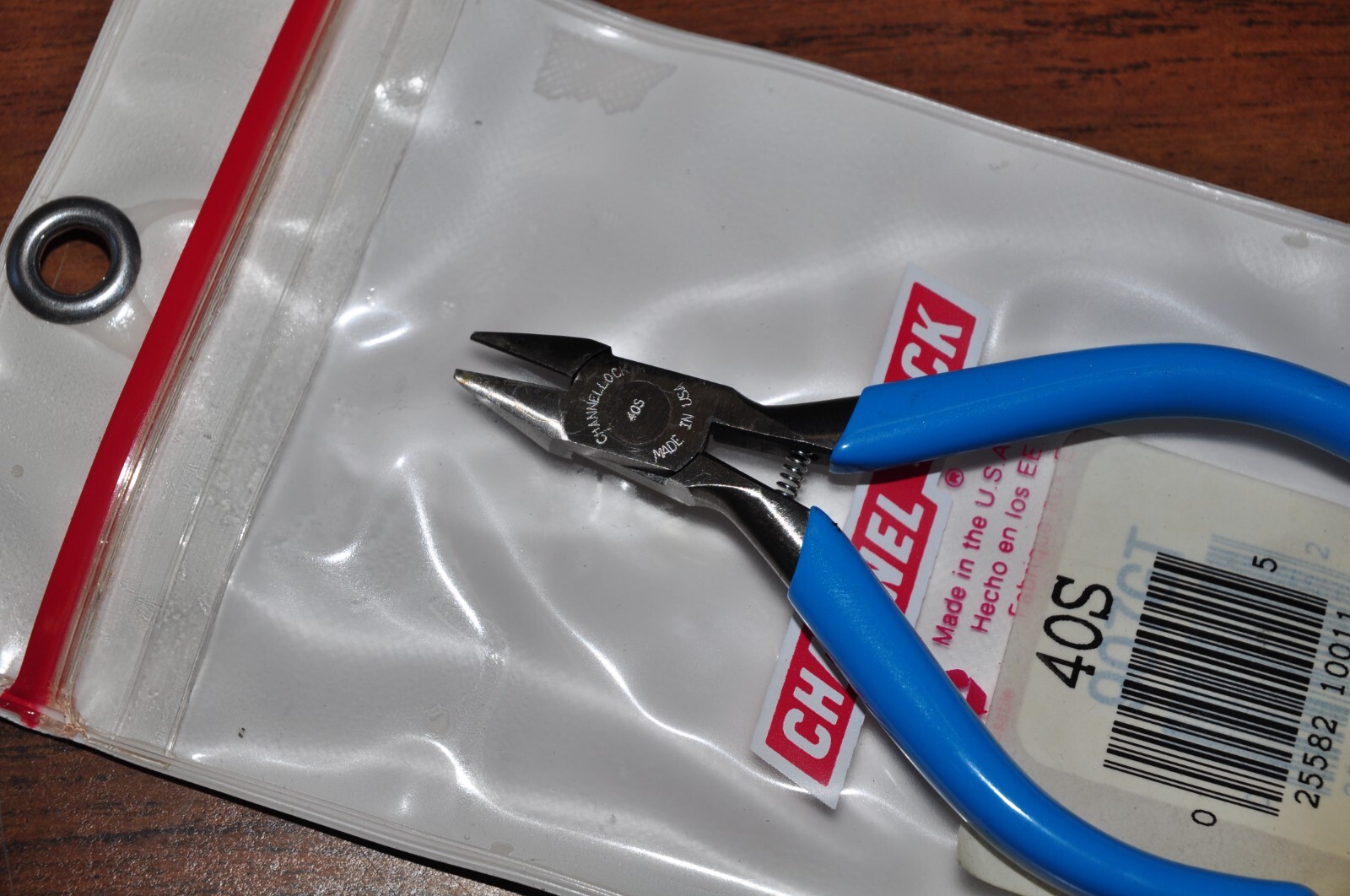 Channellock 40S 4-1/4 Inch MINI Diagonal Flush Cutting Plier Spring Act USA Old