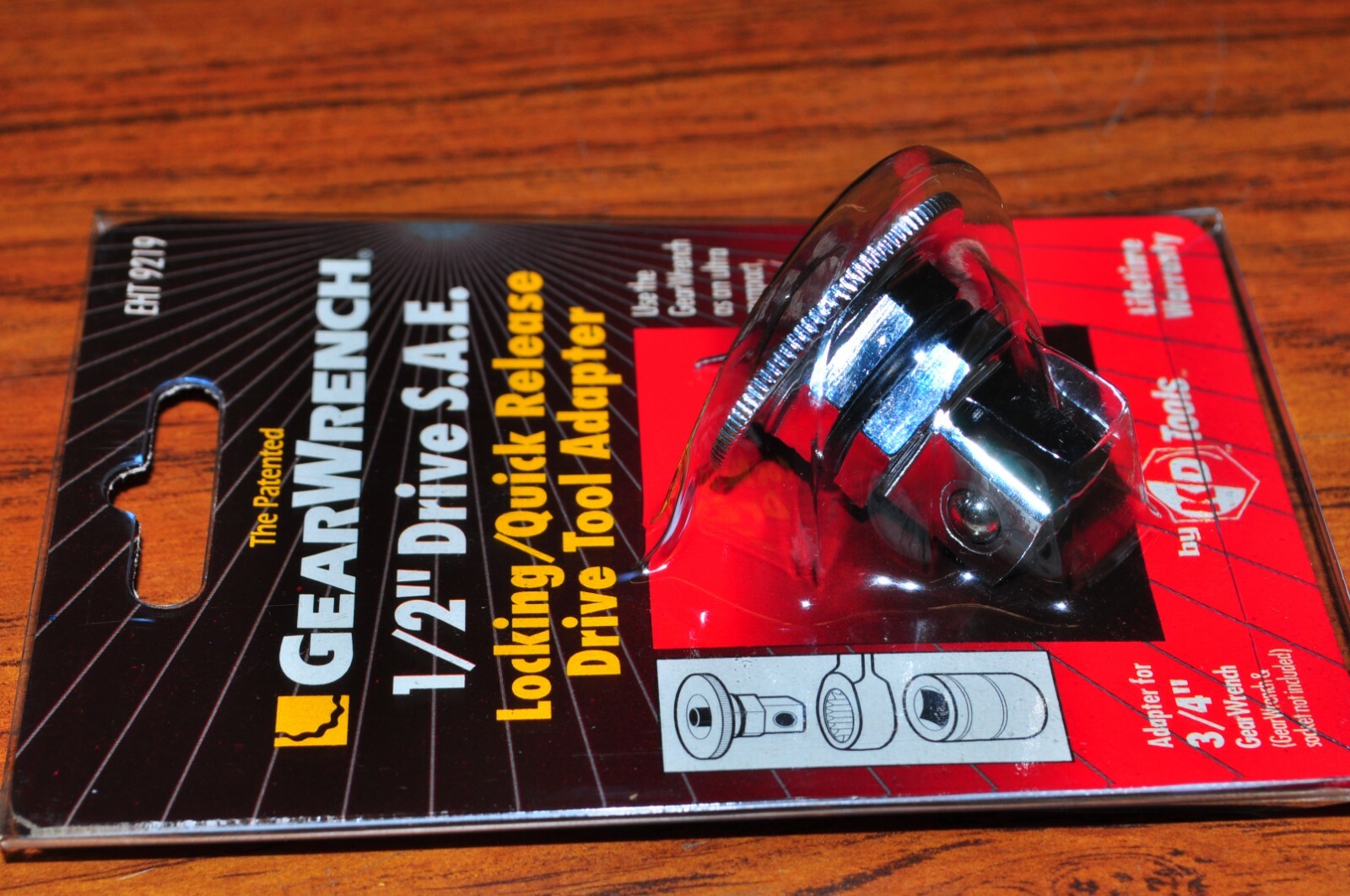 Danaher KD 9219 Wrench Drive Adapter 3/4" Hex to 1/2" Drive Square w/speed wheel