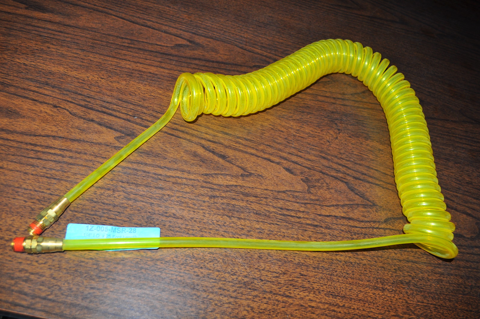 Freelin-Wade Nylon coil hose 25 ft 1/4" npt reusable swivel fitting Made in USA