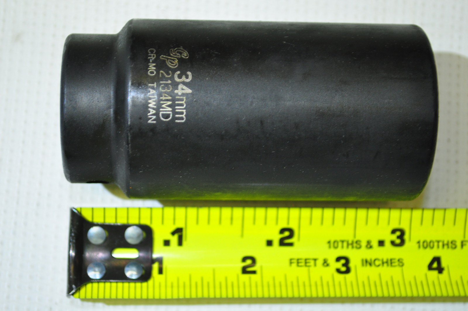 Grey Pneumatic 2134MD Air Impact Deep  34mm 12pt Socket 1/2" Dr 3-1/2" L