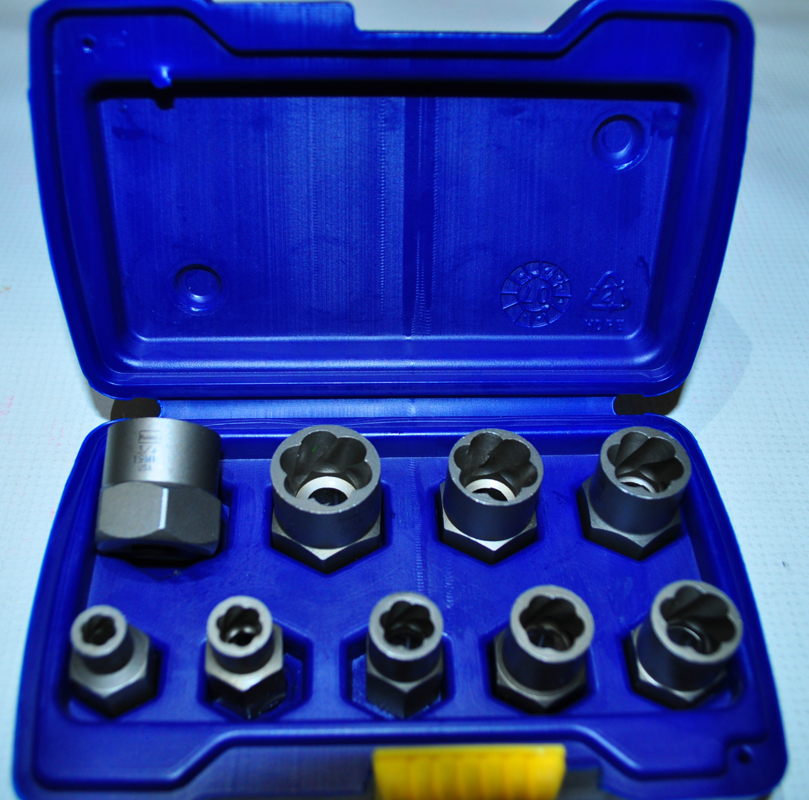 HANSON Fractional Bolt Extractor Set Made in USA Irwin 54009 1/4" to 3/4" New!