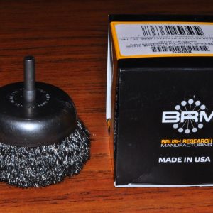 HEAVY DUTY CUP BRUSH 2-3/4" 0.0118 C/S BRUSH RESEARCH BNH2612 MADE IN USA