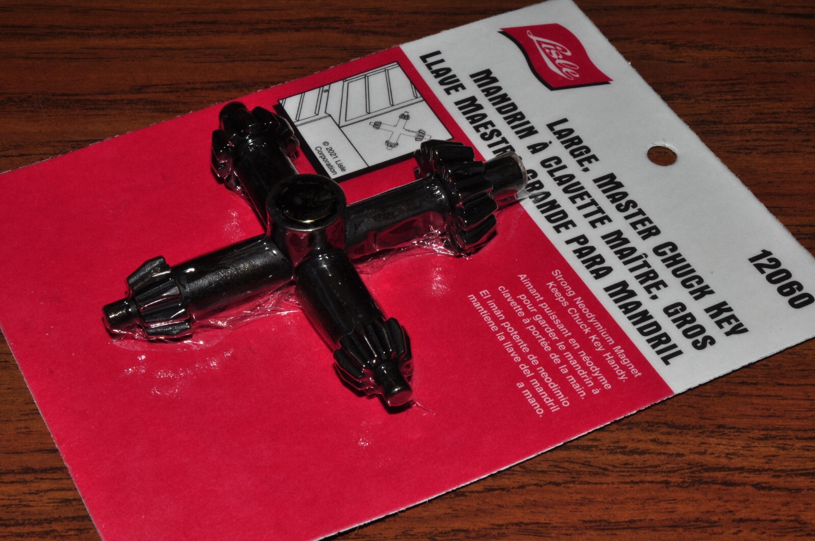 MAGNETIC MASTER CHUCK KEY LARGE 4 SIZES   LISLE TOOLS 12060
