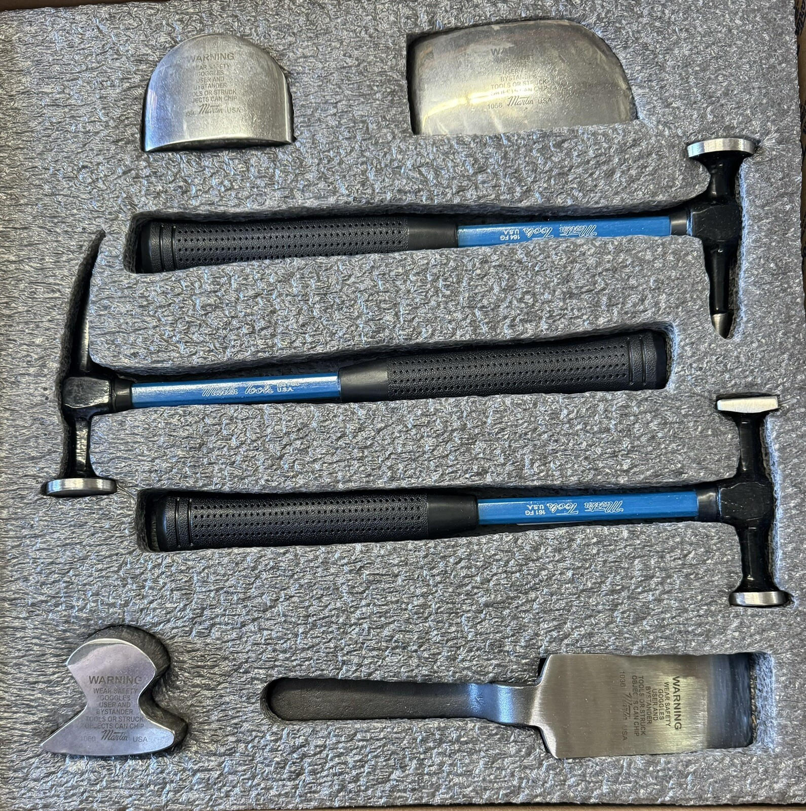Martin 647KFG 7 Piece Body and Fender Repair Tool Set Fiberglass  Handles  USA