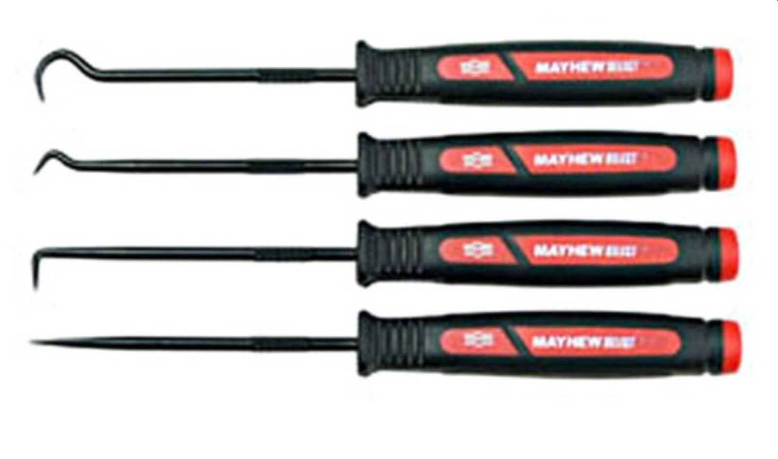 Mayhew 60003 4 pcs Hook and Pick Set 6-1/2" Long