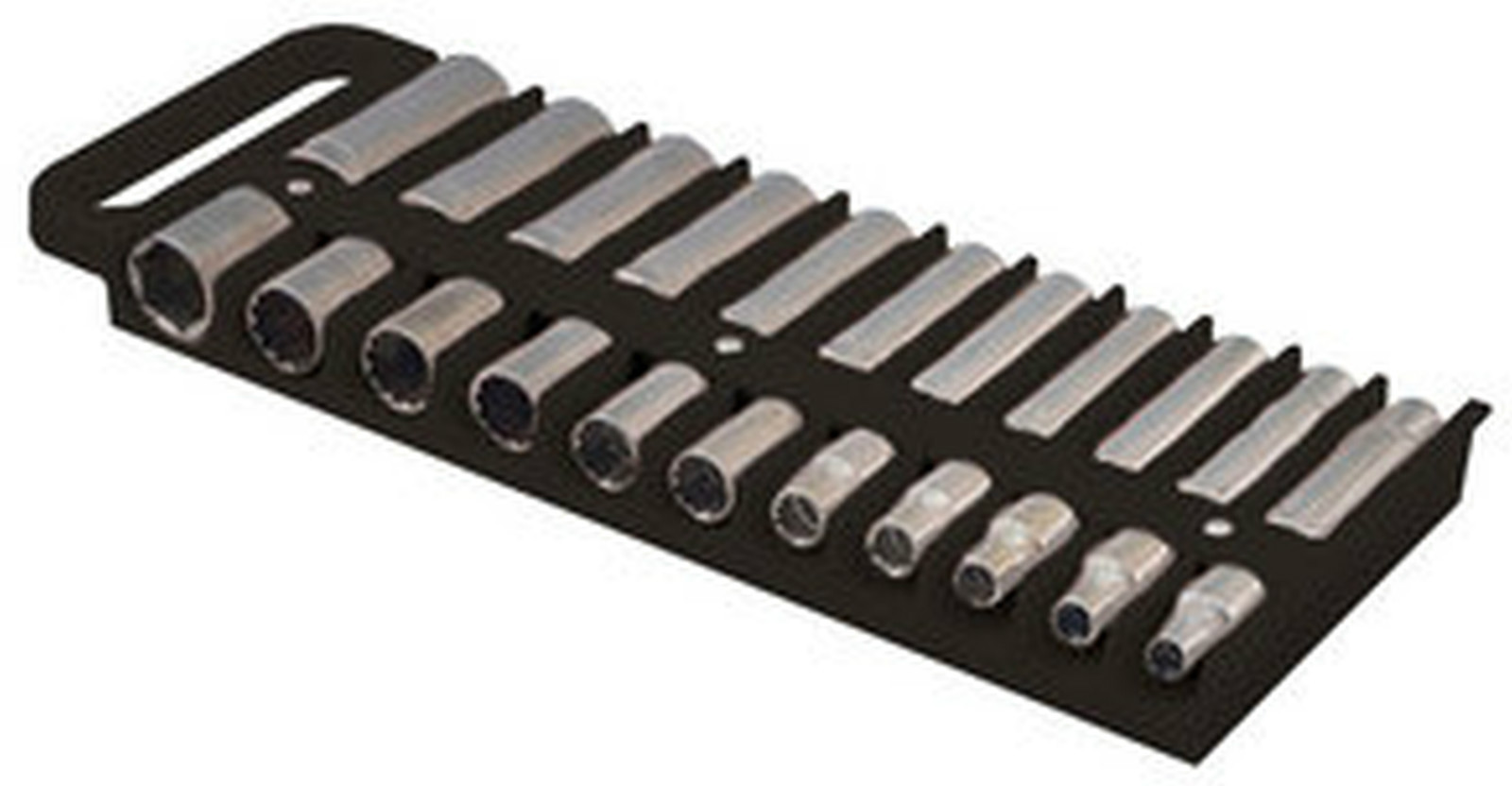 PLASTIC 1/2" IN DR DRIVE MAGNETIC SOCKET ORGANIZER STORAGE RACK HOLDER TRAY TOOL