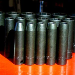 PROTO 72216 3/8" DRIVE 19 PIECE METRIC DEEP IMPACT HEX SOCKET SET - 6 MM to 24 M