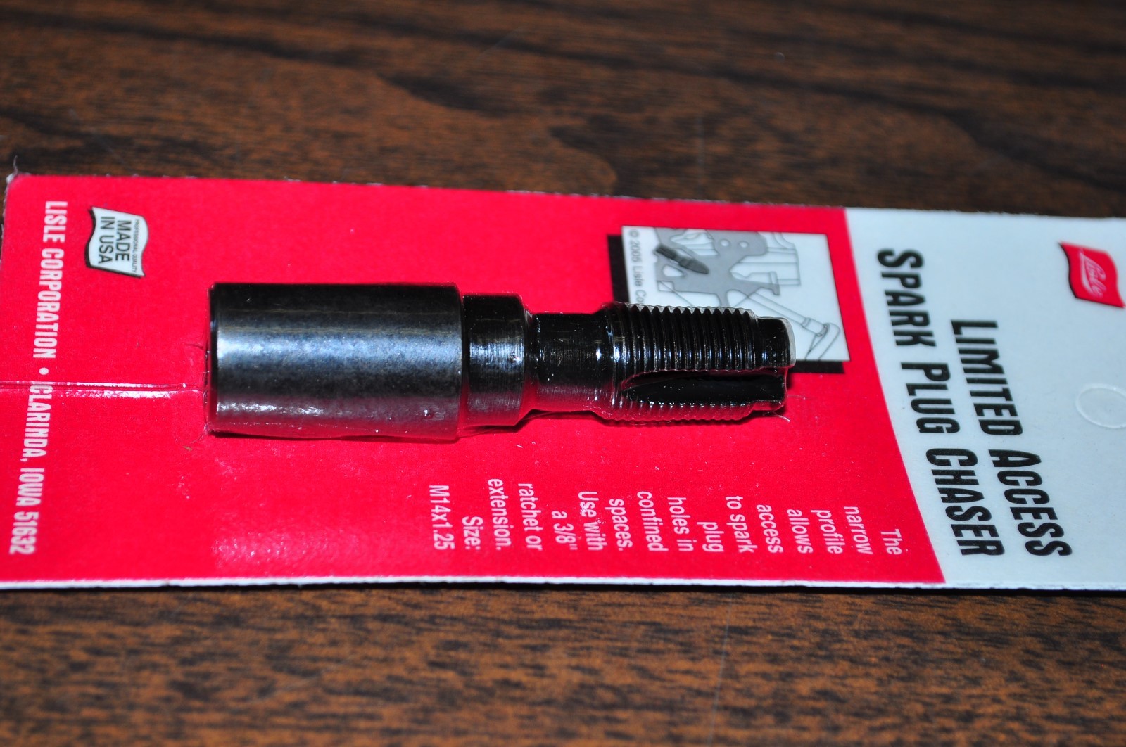 Spark Plug Hole Chaser Limited Access M14x1.25 Made in USA Lisle 20020