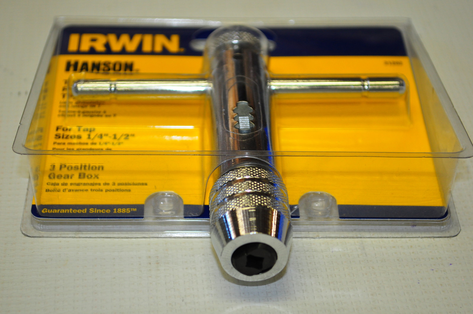 T-Handle Ratcheting Tap Wrench For Tap Sizes 1/4" to 1/2" (6 mm to 12 mm)GERMANY