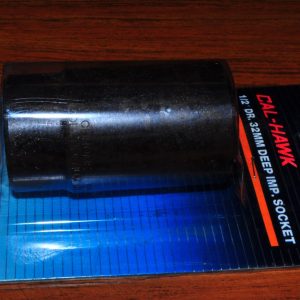 32 MM DEEP IMPACT SOCKET 6 POINTS CHROME_MOLY STEEL 1/2" DRIVE CAL HAWK ASSM32