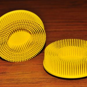 3m 07527 3" Scotch-brite Roloc Bristle Discs 80 Grit Medium Yellow 2 ea USA