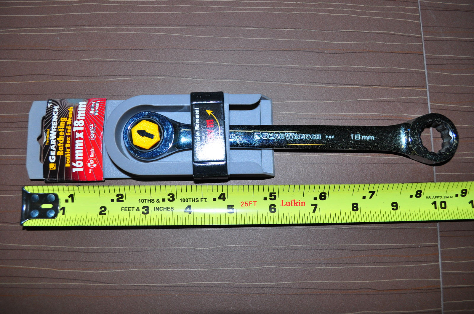 Double Box End 16 X 18mm Ratcheting Gear Wrench Original Gearwrench  KD 9214