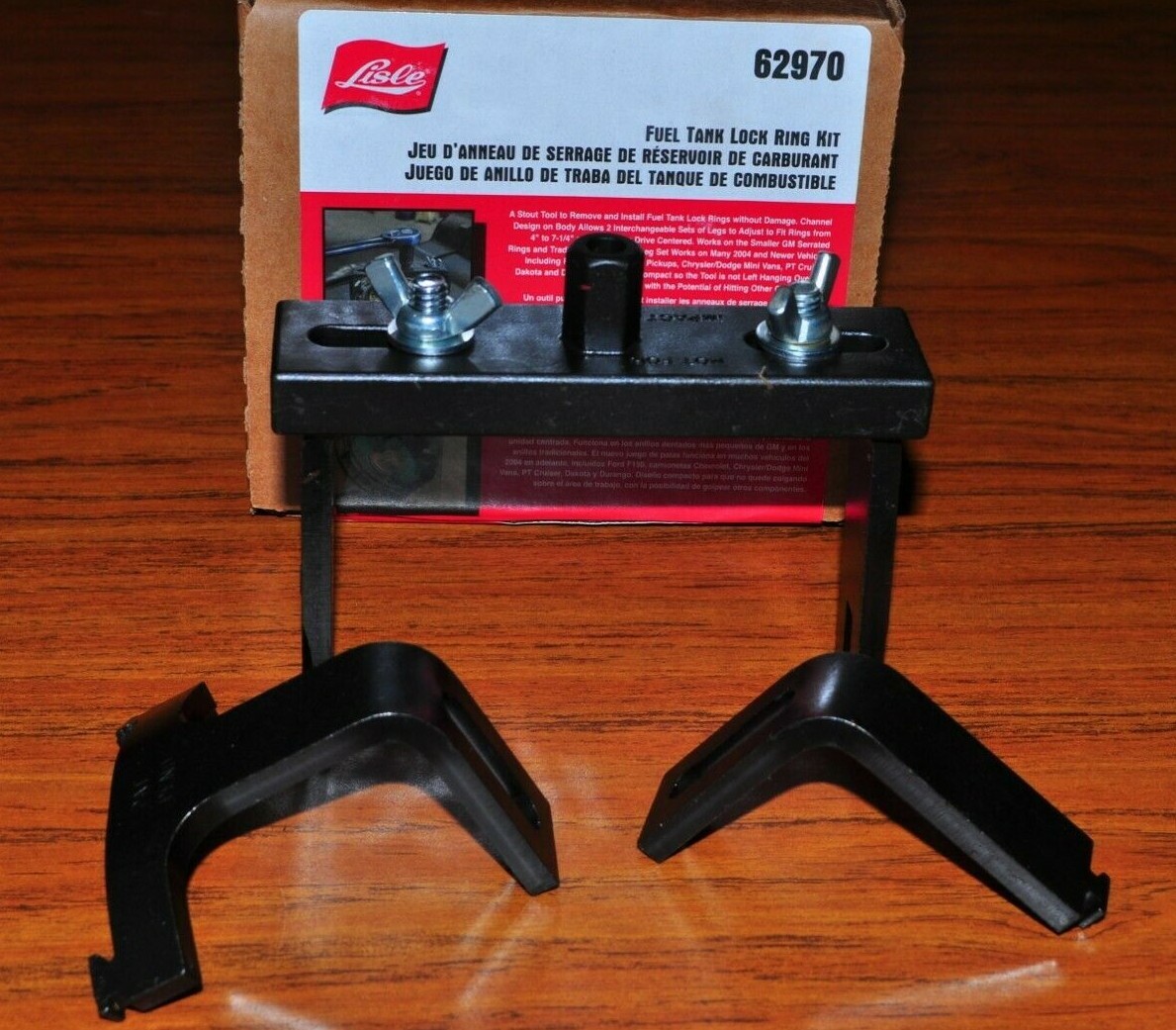 FUEL TANK LOCK RING REMOVER KIT  TWO TYPE LISLE 62970