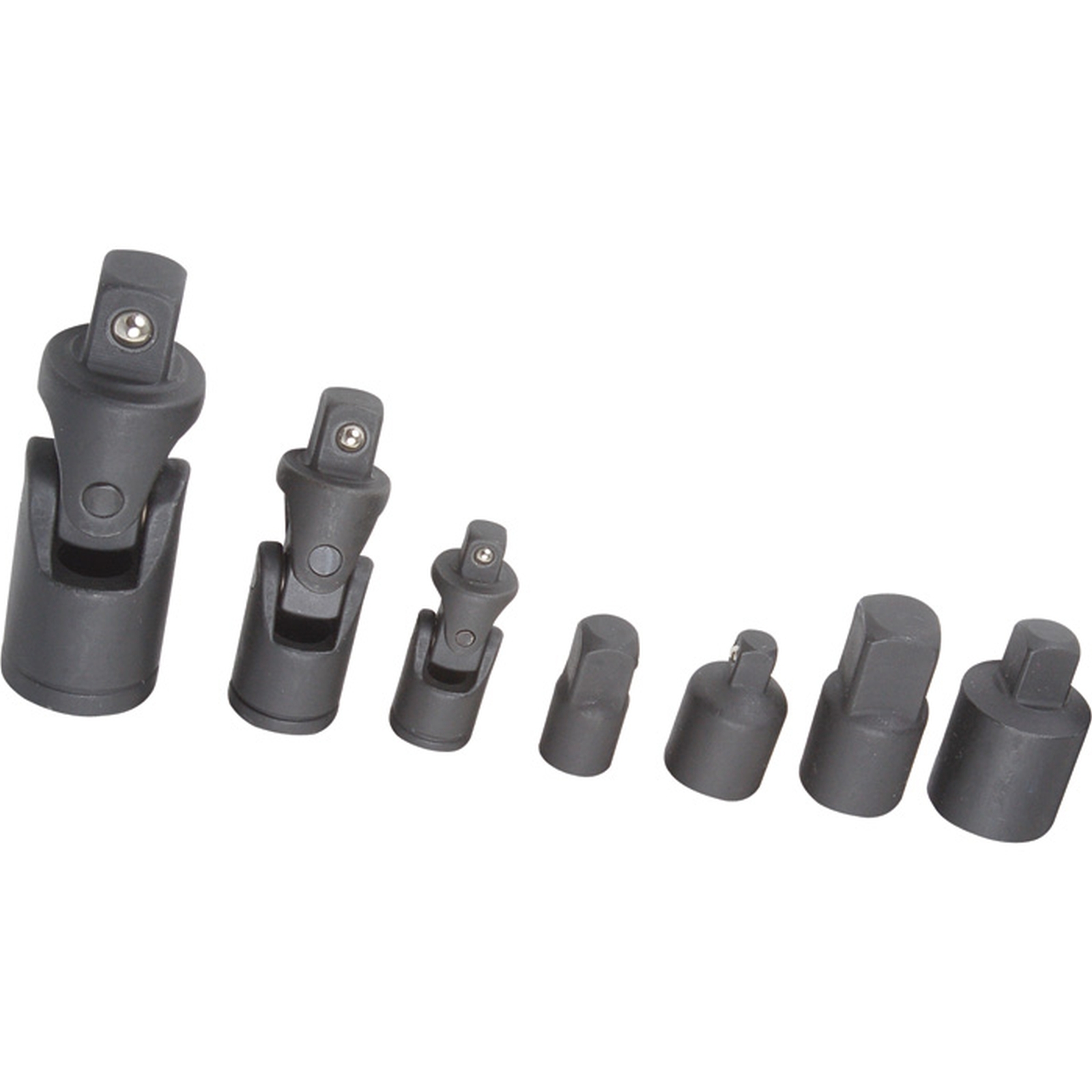 HEAVY DUTY CHROME VANADIUM UNIVERSAL JOINT 3 PCS AND SOCKET ADAPTER 4 PCS SET