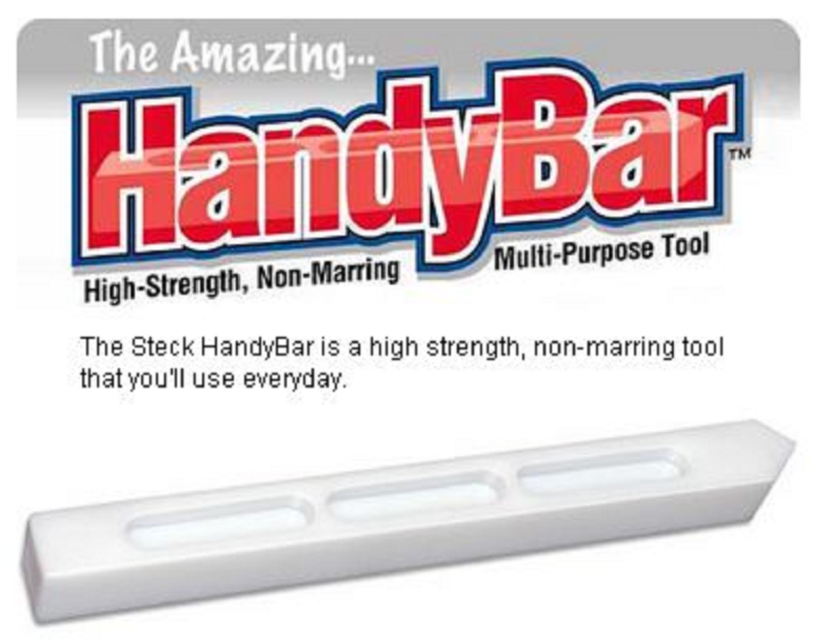 HandyBar Steck Mfg 20012  high strength, non-marring Multi-Purpose tools