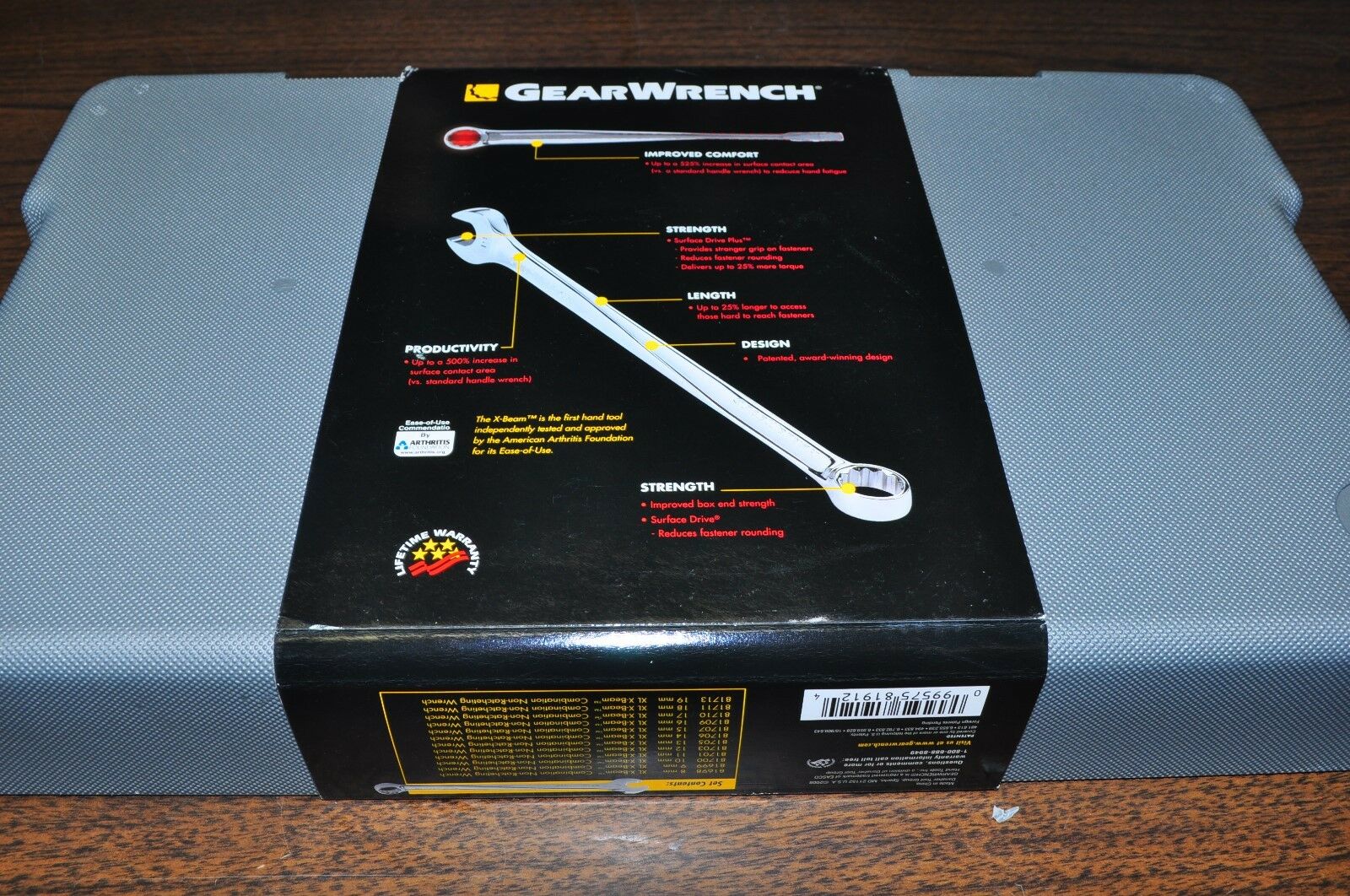 GearWrench 81710-17mm X-Beam COMBINATION NON-RATCHETING WRENCH BRAND NEW 