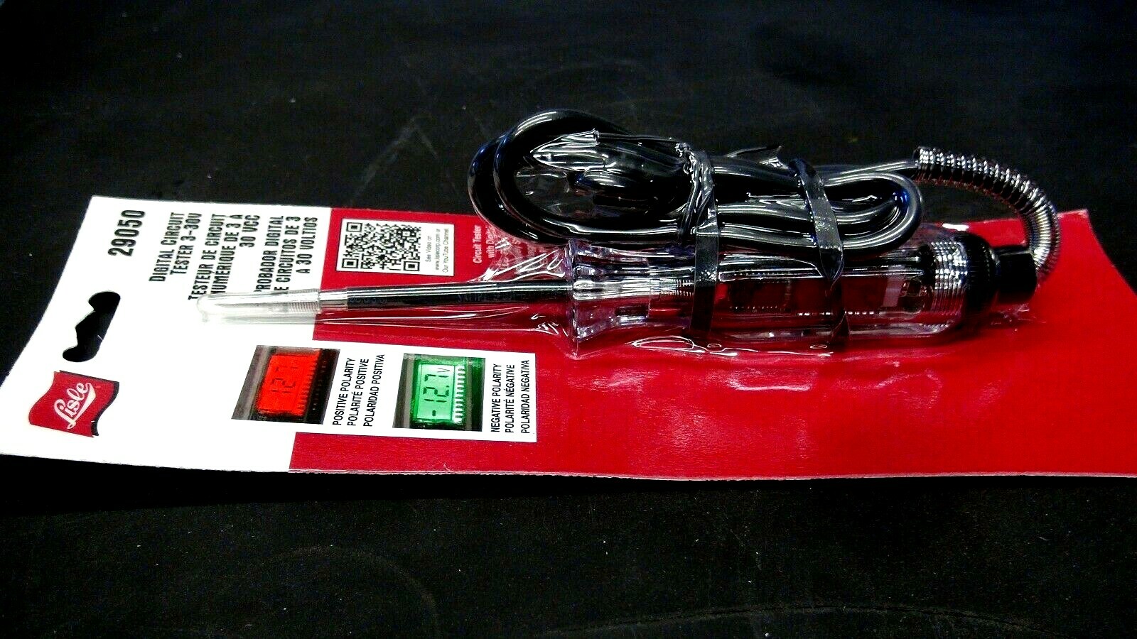 Lisle 29050 Digital Circuit Tester 3-30V for Vehicle Electrical Systems