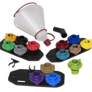 Lisle Multi-Application Oil Funnel Set 14pcs Incl Adaptr for Volvo and Chrysler