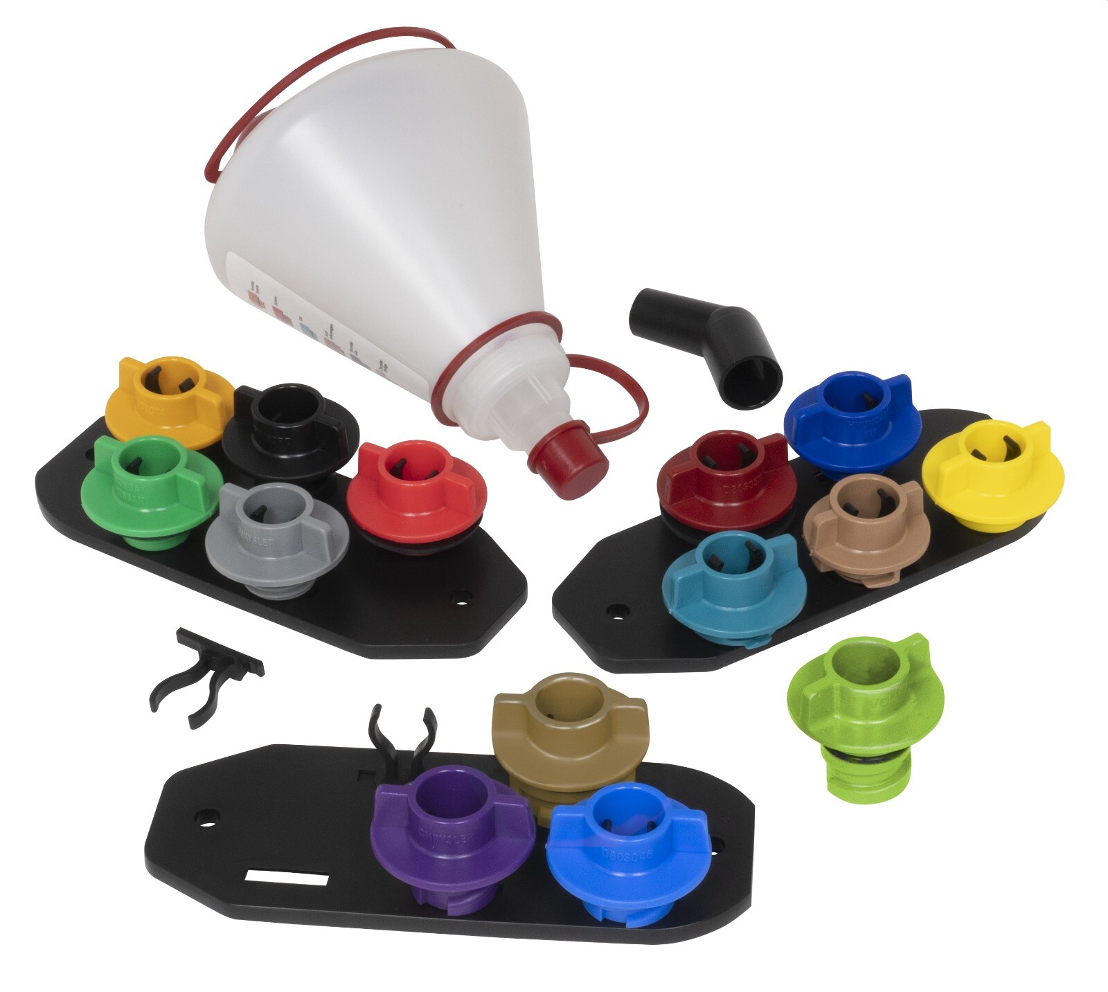 Lisle Multi-Application Oil Funnel Set 14pcs Incl Adaptr for Volvo and Chrysler