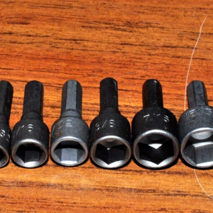 Nut Driver 3/16".1/4".9/32",5/16".11/32",3/8".7/16".15/32, 1/2" in 1/4"hex shank