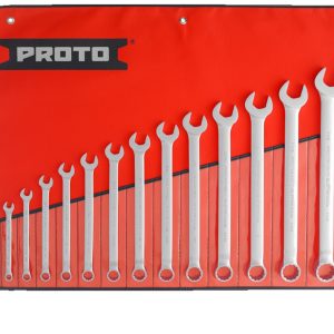 Proto® J1200F-T500 15 Pcs Polish Combination ASD Wrench 12 Pt 3/8"THRU 1-1/4