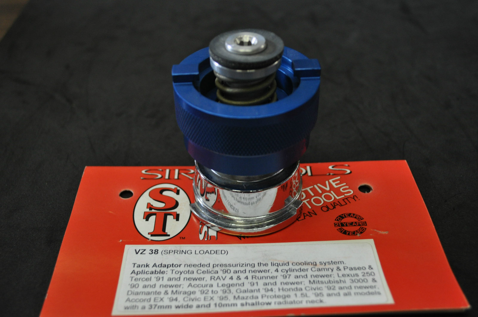 Sir VZ38 GM , Asian Radiator Tank Adaptor for pressurizing liquid cooling system