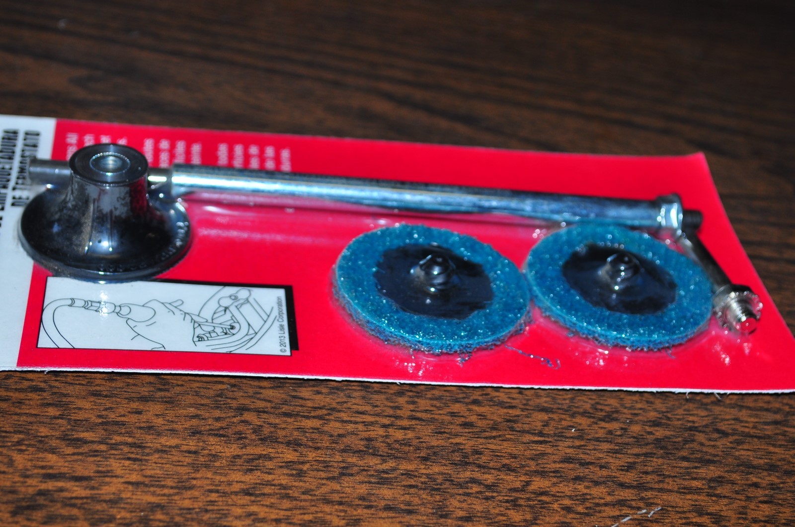 Thermostat Gasket Cleaner 2 " roloc holder w/pads short long adaptr Lisle 22500