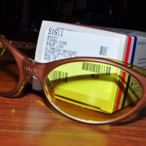 Uvex S1611 Bandit Safety Eyewear Glass Wrap around Copper Frame Amber Lens  USA