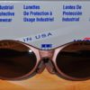 Uvex S1613 Bandit Safety Eyewear Glass Wraparound Copper Frame Espresso Lens USA - Image 3