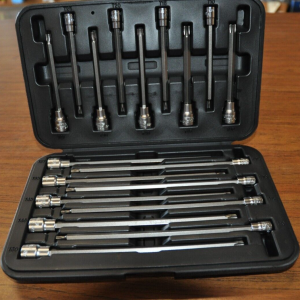 VIM V458L 18 PIECE LONG TORX DRIVER SET T-10 TO T-50 4.5”& 8” Ln 1/4" & 3/8 Dr