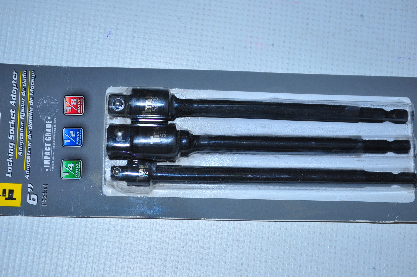 3 PIECES 6" LOCKING SOCKET ADAPTER EXTENSION SET TIT15214 BRAND NEW!