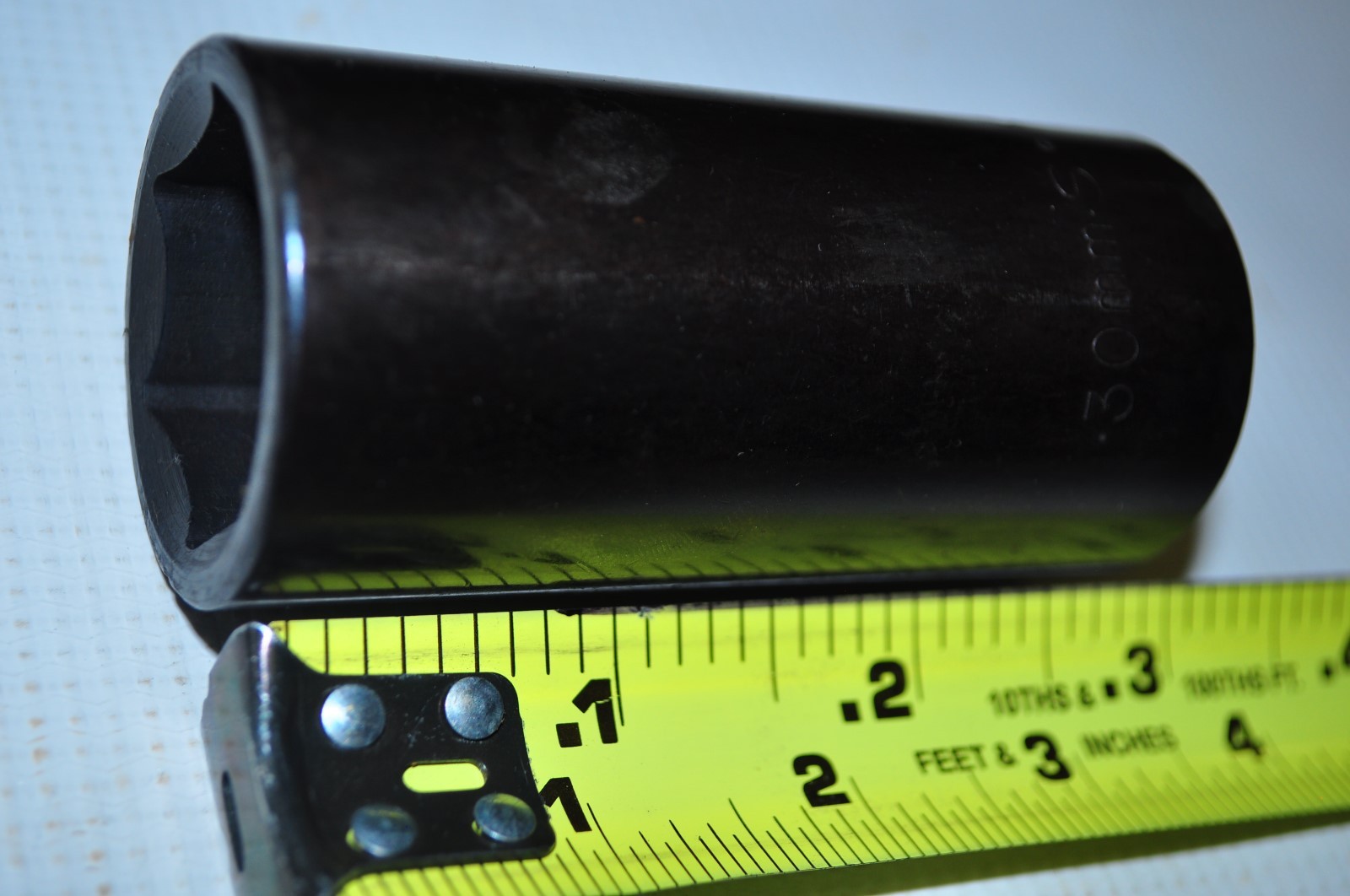 30 MM DEEP IMPACT SOCKET 3-1/2" LENGTH 1/2" DRIVE SK 46430  MADE IN USA