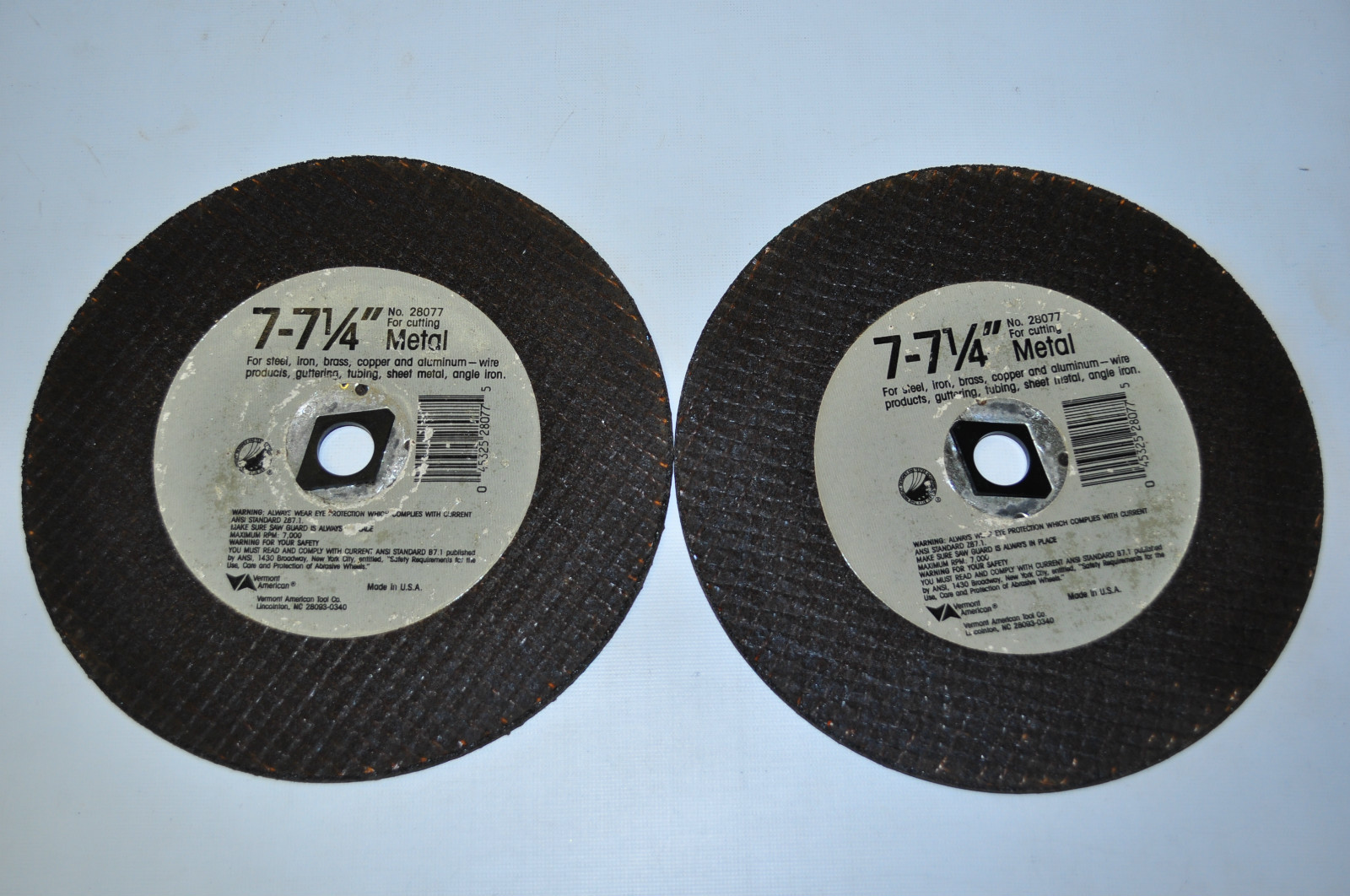 7-71/4" METAL CUT-OFF WHEEL DIAMOND KNOCKOUT CIRCULAR SAW ABRASIVE BLADE   USA
