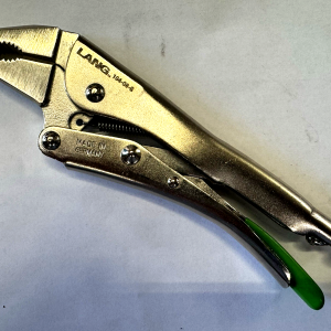 8" Locking Plier Curve jaw with side Cutter Lang 104-08-G Made in Germany