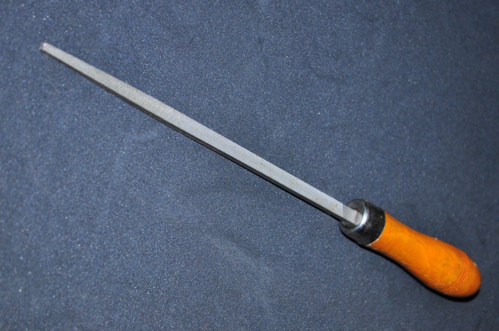 8-in Square Steel File Double cut Blade with wood handle Overall length 12"