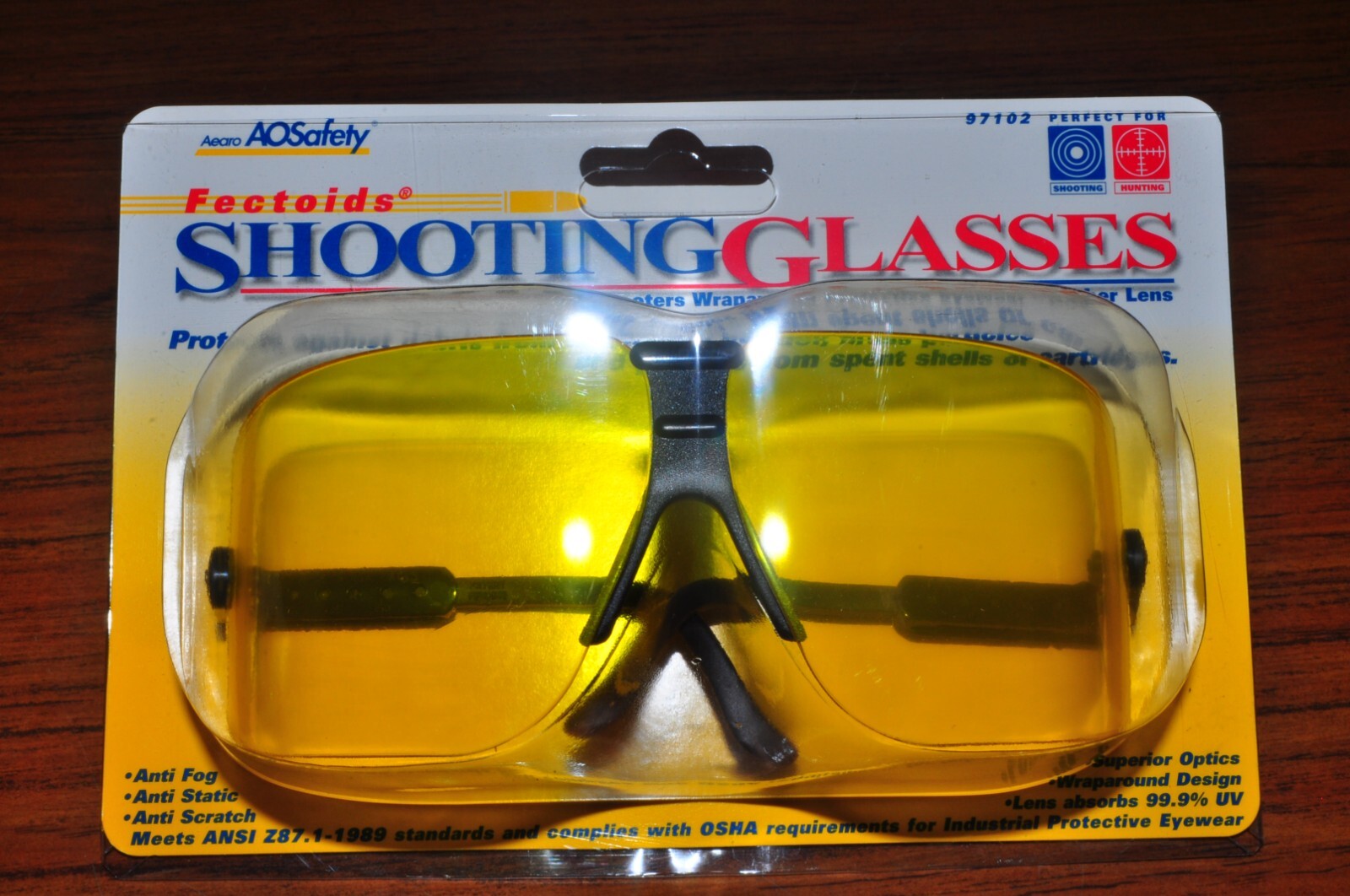 AEARO 97102 Fectoids Shooting Glass Amber Lens Made in USA - Image 3