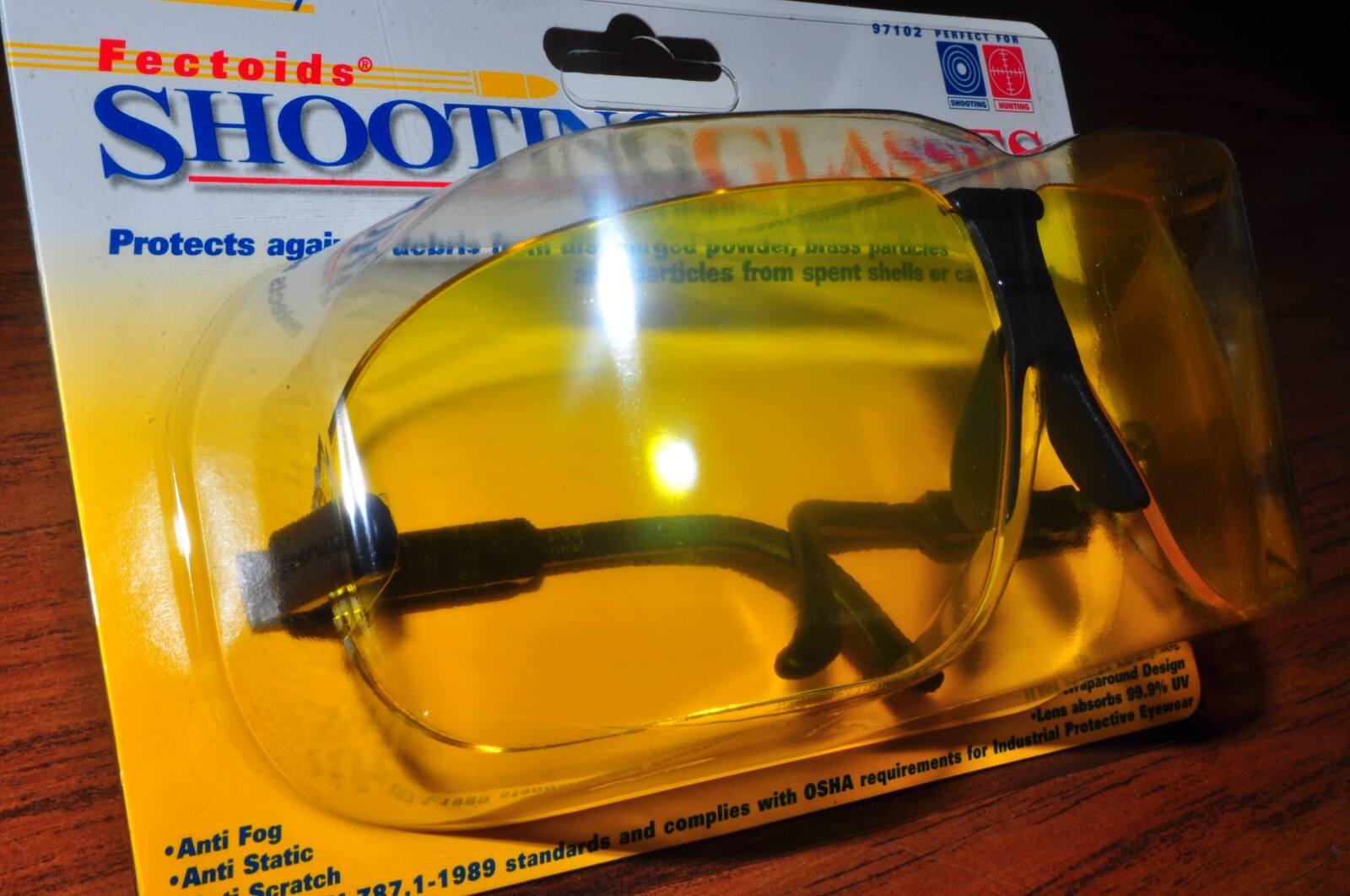 AEARO 97102 Fectoids Shooting Glass Amber Lens Made in USA - Image 6