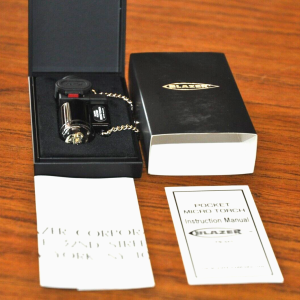Blazer PB207 The Torch Butane Refillable Lighter, Black, Made In Japan