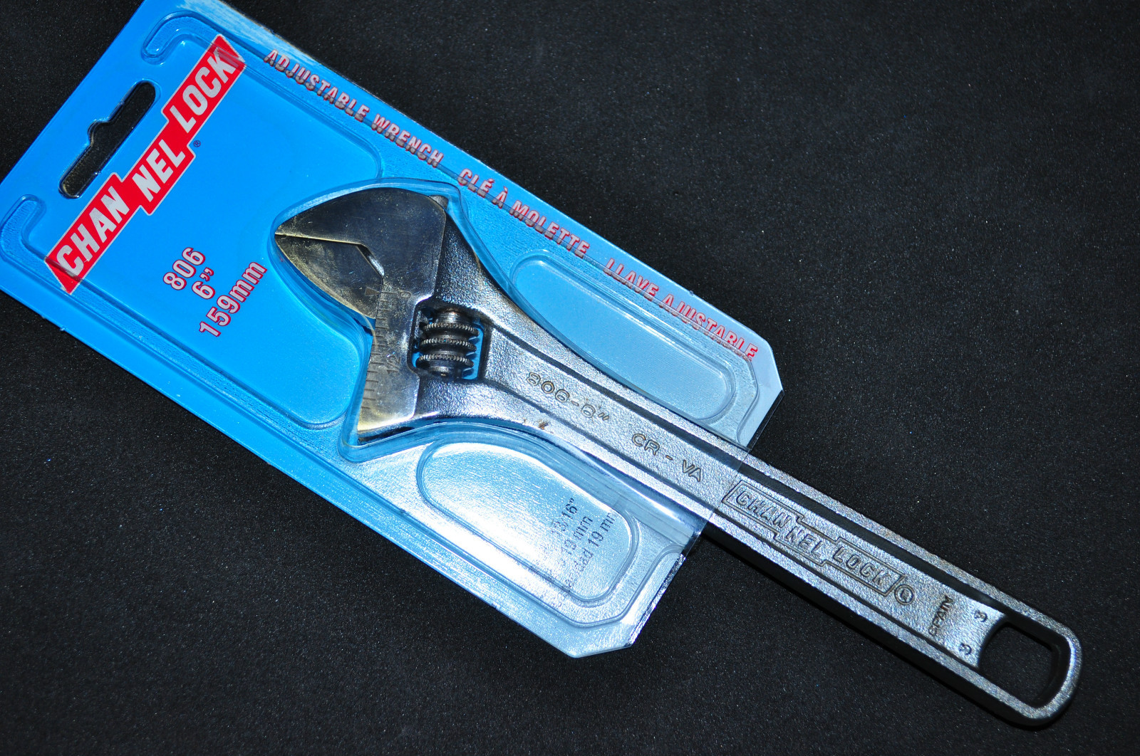 Channellock 806 6 INCH ADJUSTABLE WRENCH CAPACITY 13/16" OR 19MM