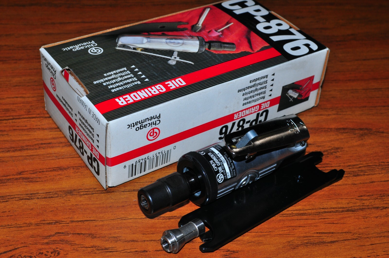 Chicago Pneumatic Air Die Grinder CP 876  w/1/4" ,6 MM collect