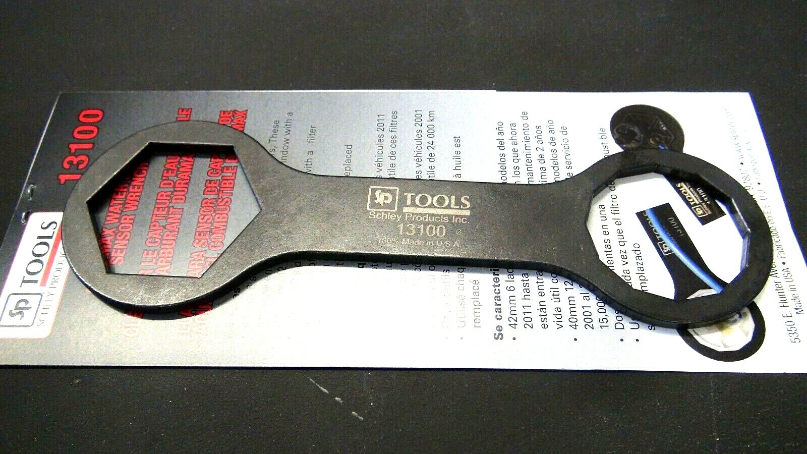 Duramax Water-in-Fuel Sensor Double Box Wrench 42MM Hex,40MM 12Pt Schley 13100
