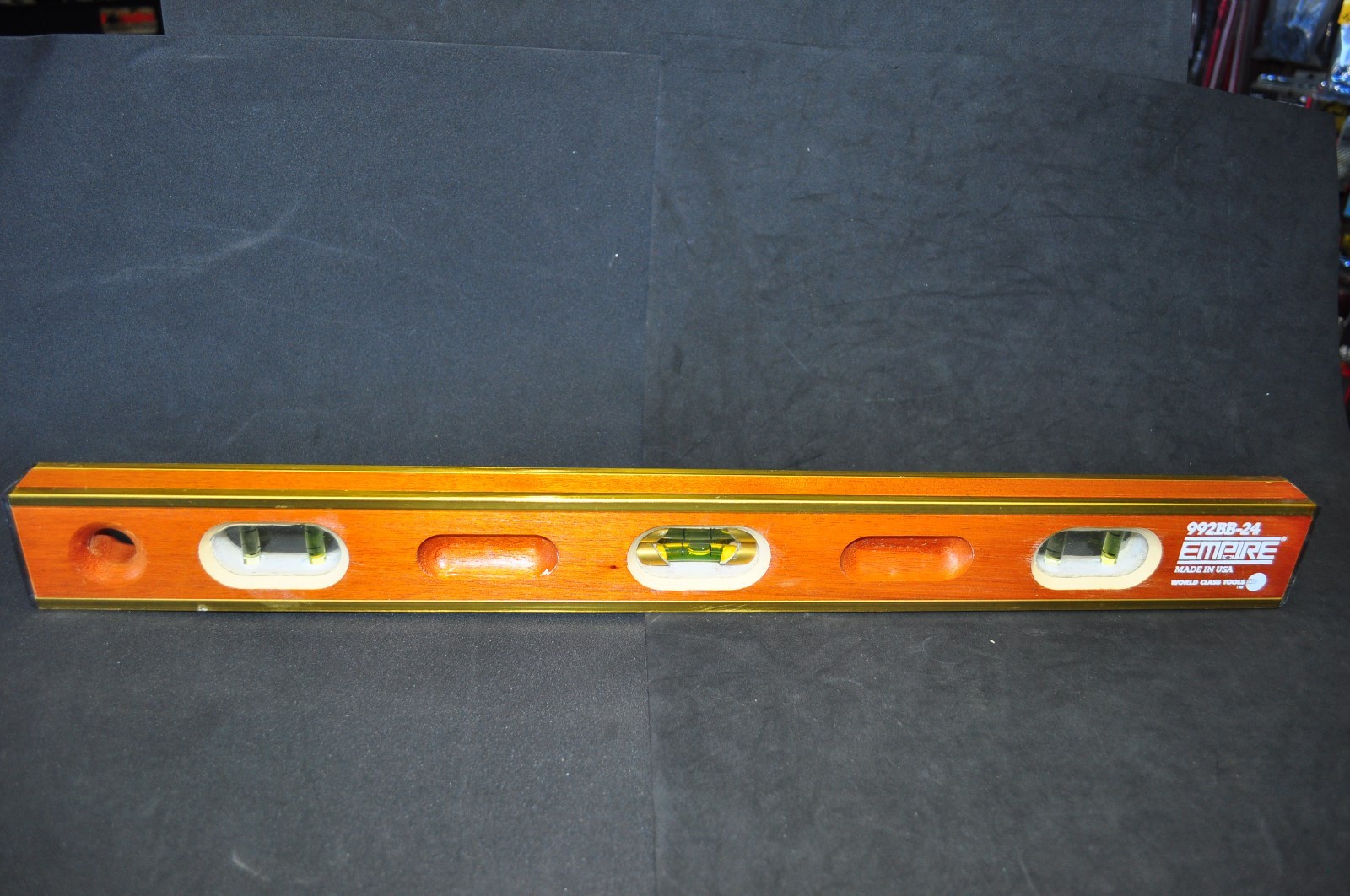 Empire 992BB-24 Mahogany Mason's 2 fts Wood Level Hand-crafted USA YEAR ...